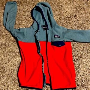 Patagonia grey, blue red jacket. 5T